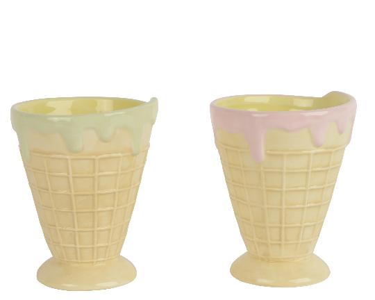 KERÁMIA BÖGRE FAGYI ALAKÚ MIX 14CM 873475