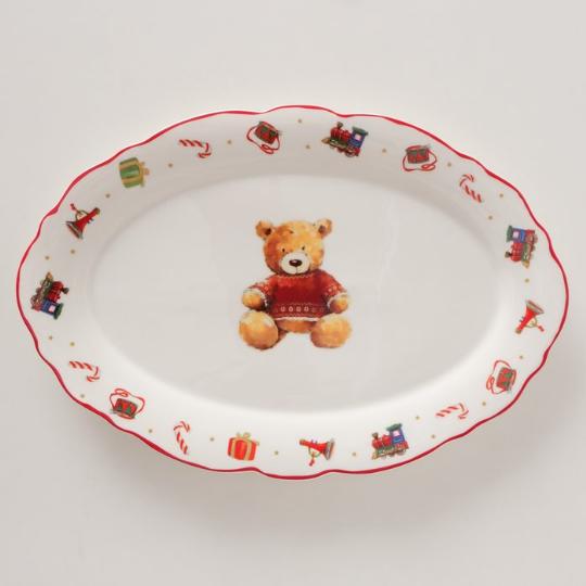 KARÁCSONYI TÁNYÉR OVÁLIS MACIS 21,20CM 2059217