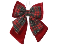 KARÁCSONYI MASNI BÁRSONY 23CM CHRISTMAS RED 398494