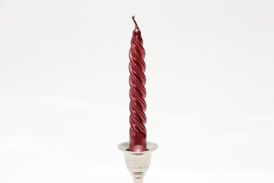 GYERTYA CSAVART NAGY METÁL MIX X30 SZK. BORDÓ METÁL