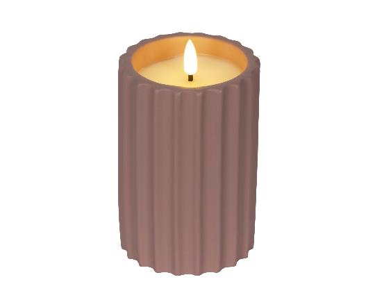 GYERTYA LEDES 13CM TAUPE 890581