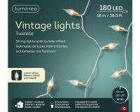 KARÁCSONYI ÉGŐSOR 180 LEDES VINTAGE LIGHTS WARM TRANS.WIRE