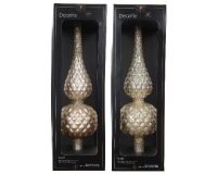 KARÁCSONYI CSÚCSDÍSZ 30,5CM PEARL 109005