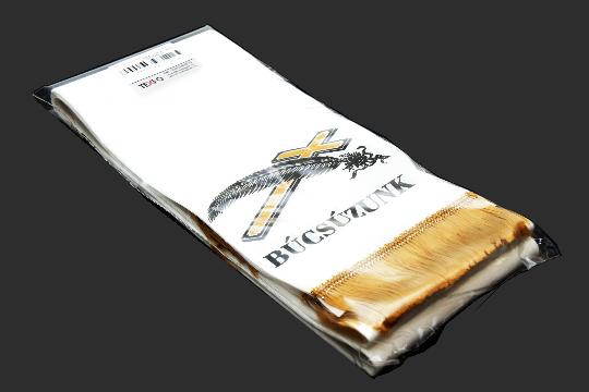 SZALAG KOSZORÚ FESTETT 12CM ARANY X10 BÚCSÚZUNK