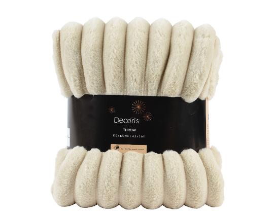 DEKOR PLÉD 170X130CM CREMEWHITE 729144