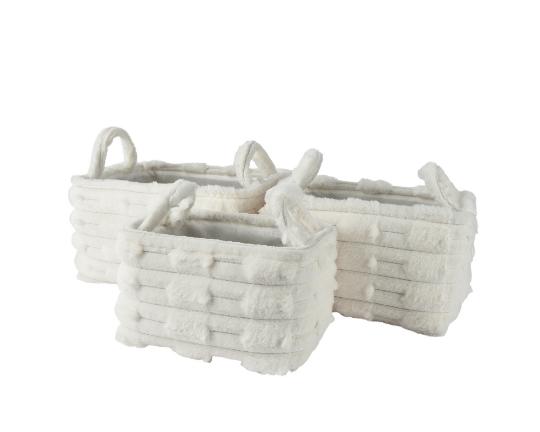 KOSÁR MÛSZŐRME TÉGLALAP 20X30CM OFF-WHITE 538533 I.