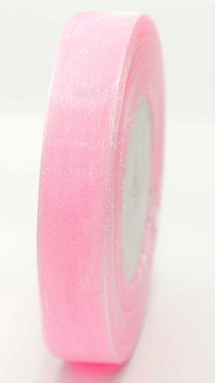 SZALAG ORGANZA 25MMX45M VILÁGOS RÓZSASZÍN