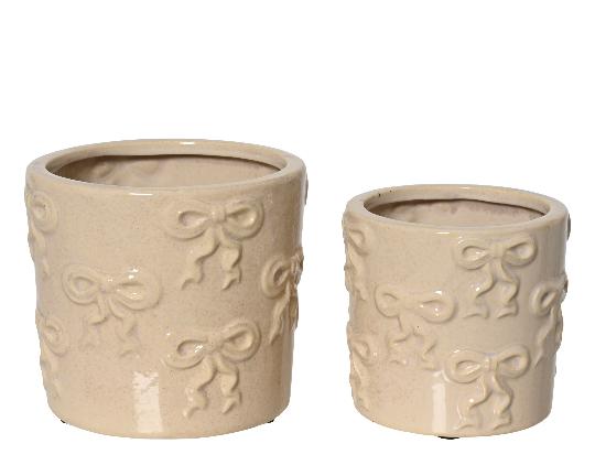 KERÁMIA KASPÓ 14CM MASNIS CREAM 643518-01