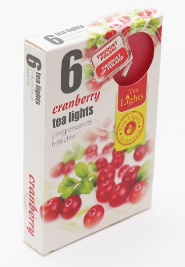 MÉCSES TEA ILLATOS X6 CRANBERRY