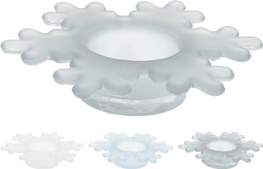 KARÁCSONYI MÉCSESTARTÓ HÓPEHELY 176355