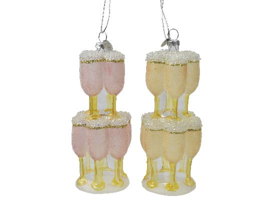 KARÁCSONYI FA DÍSZ AKASZTÓS PEZSGŐS POHARAK 123442