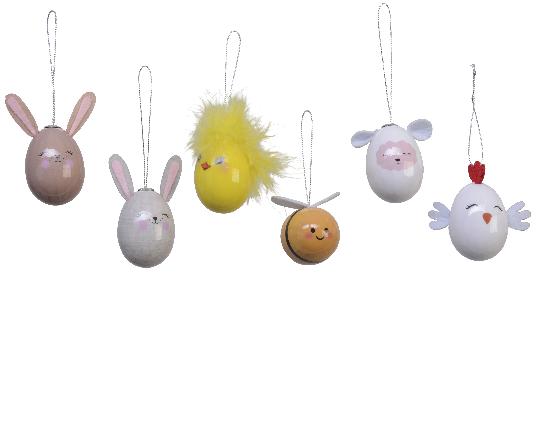 HÚSVÉTI TOJÁS 6CM X1 MIX 804133