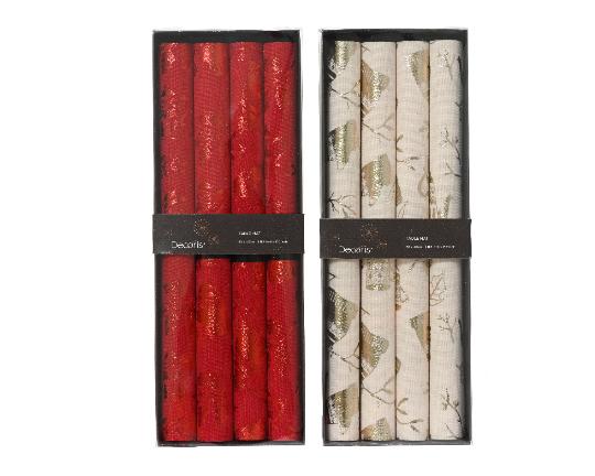 KARÁCSONYI TÁNYÉRALÁTÉT 30X40CM X4 MIX 615665