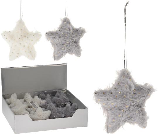 KARÁCSONYI FENYŐFA DÍSZ 10MM PLÜSS MIX 060416