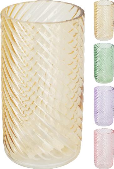 ÜVEG VÁZA 22CM 950468