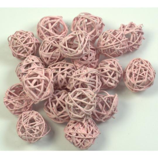 SZÁRAZ VESSZŐLABDA 3CM HALVÁNYRÓZSASZÍN