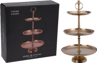 FÉM KÍNÁLÓ 30X50CM GOLD 3 RÉSZES 517820