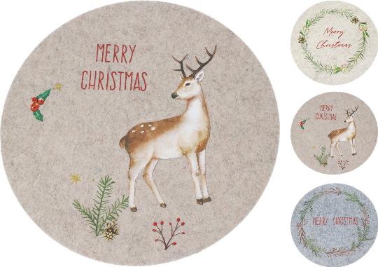 KARÁCSONYI FILC TÁNYÉRALÁTÉT 38CM 513615