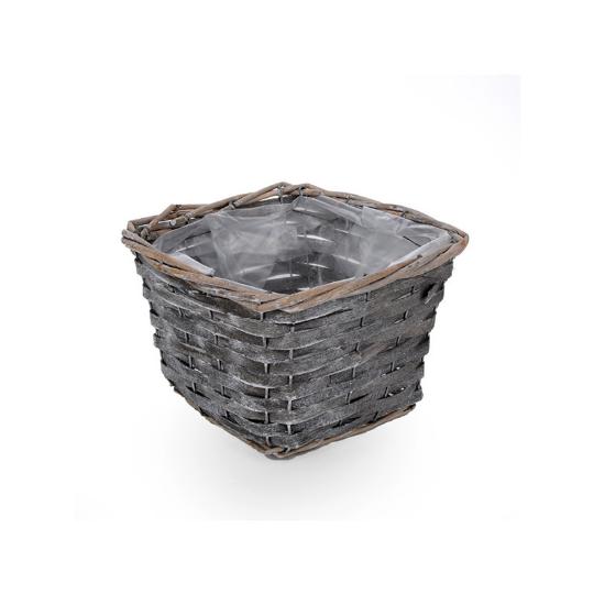 KOSÁR HASÍTOTT VESSZŐ TÁL SZÜRKE SZÖGLETES JI-20165