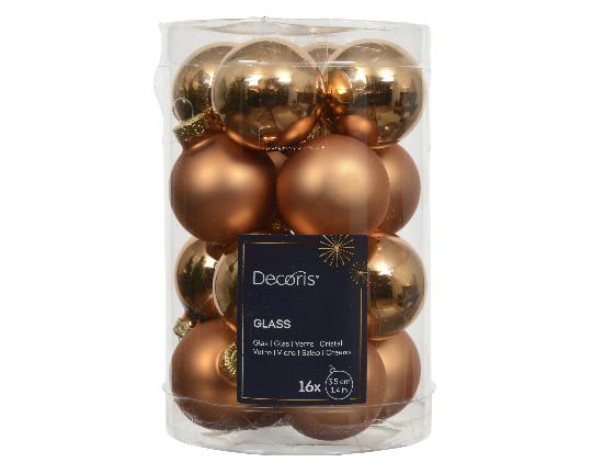 KARÁCSONYI GÖMB 816)DB 3,5CM BRANDY 010748