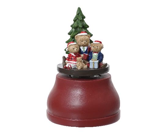 KARÁCSONYI ZENÉLŐ/FORGÓ 12,5X18CM 531348