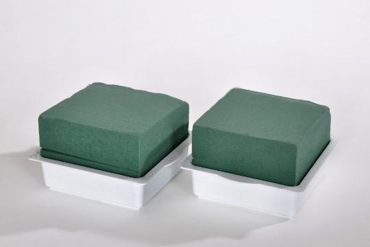 TÛZŐHAB TÁL DECO 1/2-ES (2PCS) VIZES HABBAL FEHÉR