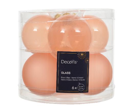 KAR GÖMB (6DB) 6CM PEACH PEARL 141840