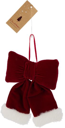 KARÁCSONYI MASNI 14X10CM BURGUNDY 546927