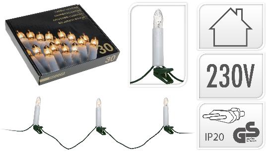 KARÁCSONYI ÉGÖSOR GYERTYAS X30 490777