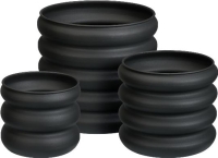 FÉM KASPÓ 23X23CM HULLÁMOS SZÜRKE 532326