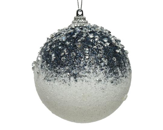 KARÁCSONYI GÖMB 8CM HUNGAROCELL GLITTERES 457803