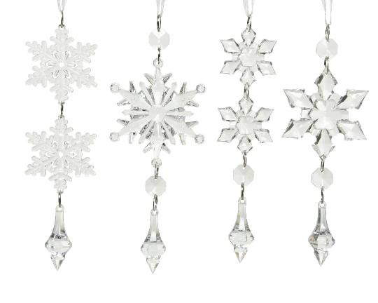 KARÁCSONYI FENYŐFA DÍSZ ACRYL 16CM 520032