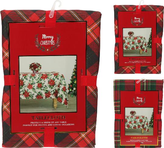 KARÁCSONYI TERÍTŐ 130X180CM SKÓT KOCKÁS 500459