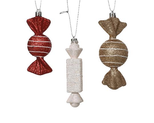 KARÁCSONYI MÛANYAG SZALONCUKOR MIX 11CM 463201