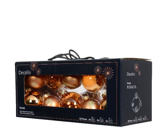 KARÁCSONYI GÖMB (20DB) BRANDY MIX 149616