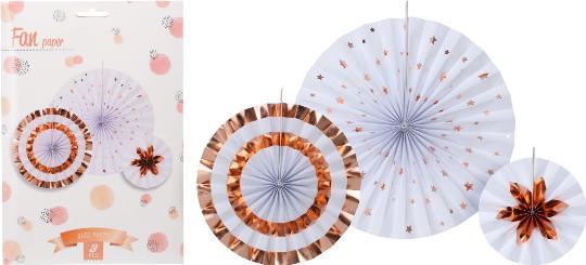 PARTY LEGYEZŐ X3 ROSE GOLD 076959