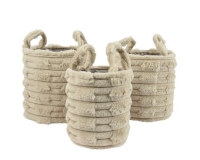 KOSÁR MÛSZÕRME KEREK 20X25CM LIGHT BROWN 538532 I.