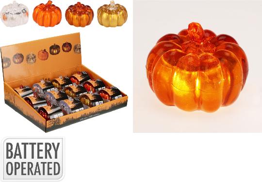 HALLOWEEN TÖK LEDES 8CM MIX 519129