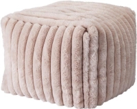 PUFF 38X38X28CM TAUPE PLÜSS 547758