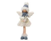 KARÁCSONYI PLÜSS ANGYALKA ÁLLÓ LIGHT BLUE/W WHITE 704047