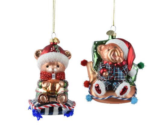 KARÁCSONYI FENYŐFA DÍSZ MACI 11CM MIX 129629