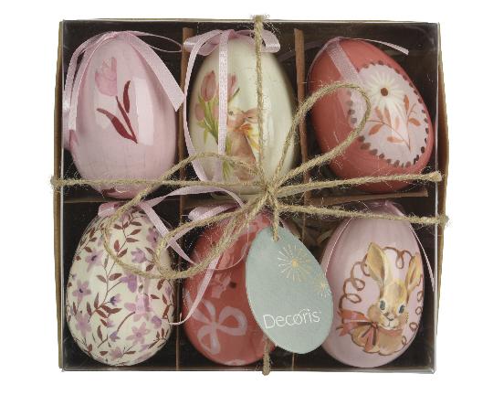 HÚSVÉTI TOJÁS DOBOZBAN RÓZSASZÍN MIX X6 873147