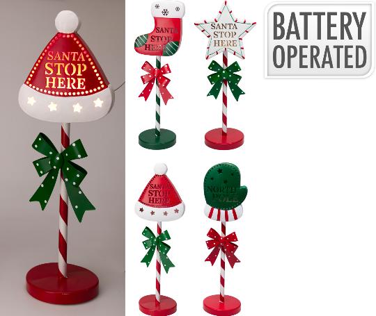 KARÁCSONYI FÉM LEDES CSIZMA MASNIVAL 53CM 505961