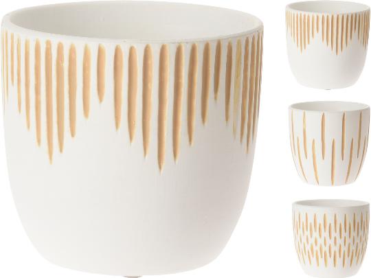 KERÁMIA KASPÓ 17X15CM BORDÁZOTT 034532