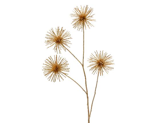 KARÁCSONYI SELYEM ALLIUM 85CM GOLD 705118