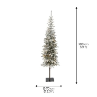 KARÁCSONYI MÛFENYŐFA 180CM 674067 ALPBACH LEDES HAVAS