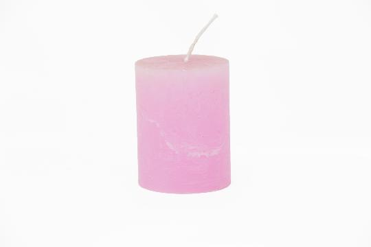 GYERTYA HENGER 7X9-10CM RÓZSASZÍN