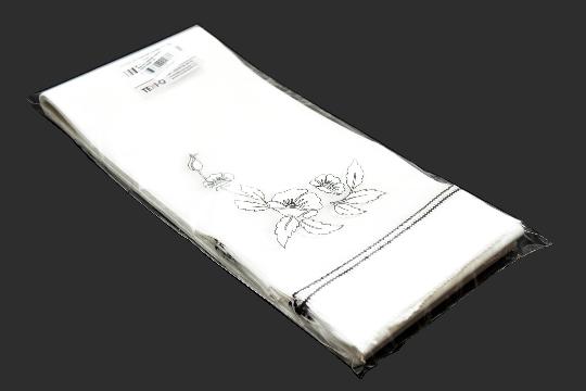 SZALAG KOSZORÚ FESTETT 12CM FEHÉR X10 KIS VIRÁG