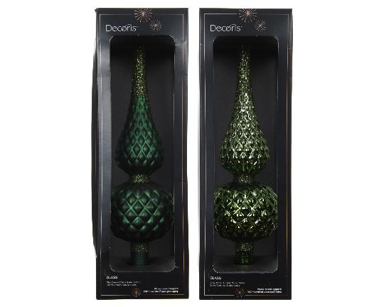KARÁCSONYI CSÚCSDÍSZ 30,5CM PINE GREEN 109008