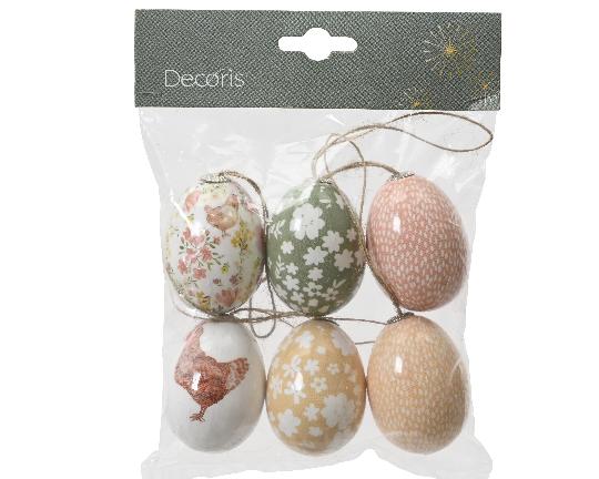 HÚSVÉTI TOJÁS 6CM X6 MIX 835125
